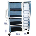 Mjm Internaitonal Combo Specialty Cart, Standard Mesh - Navy 370-8-SM-NV